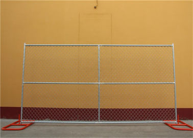 China 6FTx10FT Construction Chain Link Fence , Easily Installed Temporary Security Fencing supplier