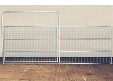 China High Precision Corral Fence Panels Galvanized / Powder Coated With Half Mesh supplier