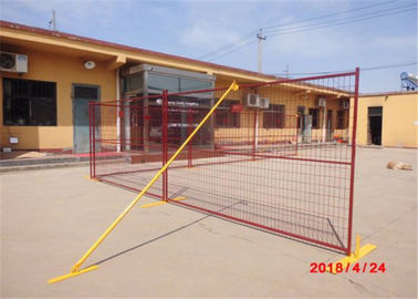China Professional Galavznied Construction Temporary Fence Powder Coated 9ft Length supplier
