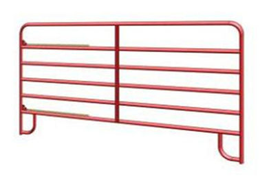 China Permanent Pasture Farm Gate Fence / Farm Gate Hinges With Red Powder Coated supplier