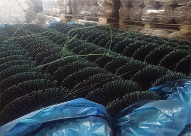 China Pvc Coated Galvanized Chain Link Mesh Fence Diamond Wire Mesh 25x25 Mm Hole Shape supplier