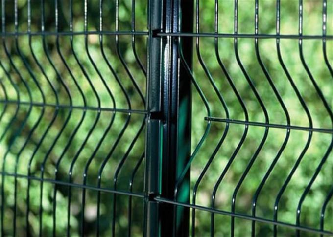 Ornamental Wrought Iron Wire Mesh Fence / Garden Fence Wire Mesh Grey Color