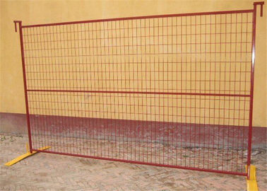 China 6'X9.5' Temp Construction Fence , Portable Fence Panels Powder Spraying Coated Surface supplier
