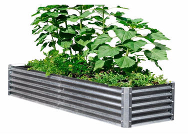 China 600x600MM Galvanized Raised Garden Beds 0.35 Zinc Plated Pipe Material supplier
