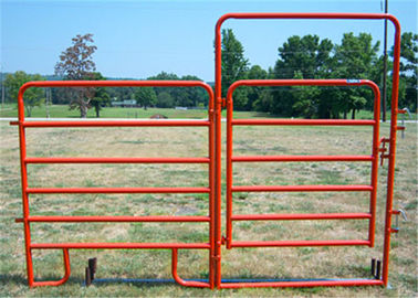 China Lightweight Sturdy Livestock Fence Panels 12 Ft Long With Various Rod Style supplier