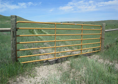 China 42*1.5mm Galvanized Steel Cattle Panels , Smooth Welding Portable Cattle Panels supplier