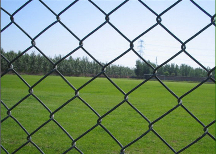 2 Inch PVC Coated Chain Link Fence 0.5m-2m Width Great Steel Nature Capacity