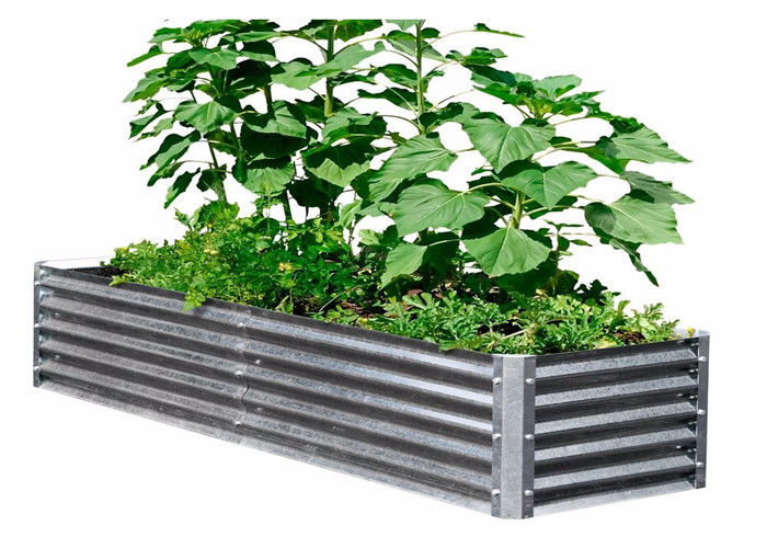 600x600MM Galvanized Raised Garden Beds 0.35 Zinc Plated Pipe Material