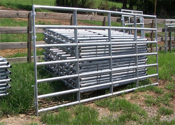 Inter Locking Galvanized Livestock Fence Panels With Caps & Foot Plates