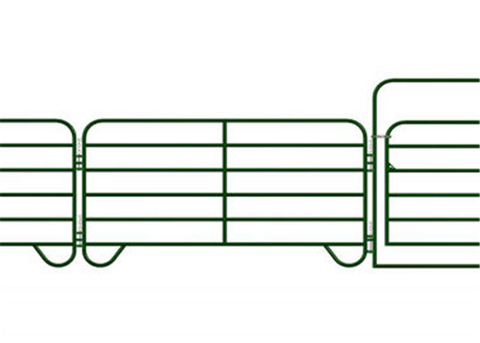 E Coated 1.8*2.1m Heavy Duty Corral Panels Smooth Welding Spot Finishment