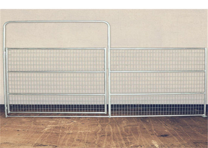 High Precision Corral Fence Panels Galvanized / Powder Coated With Half Mesh