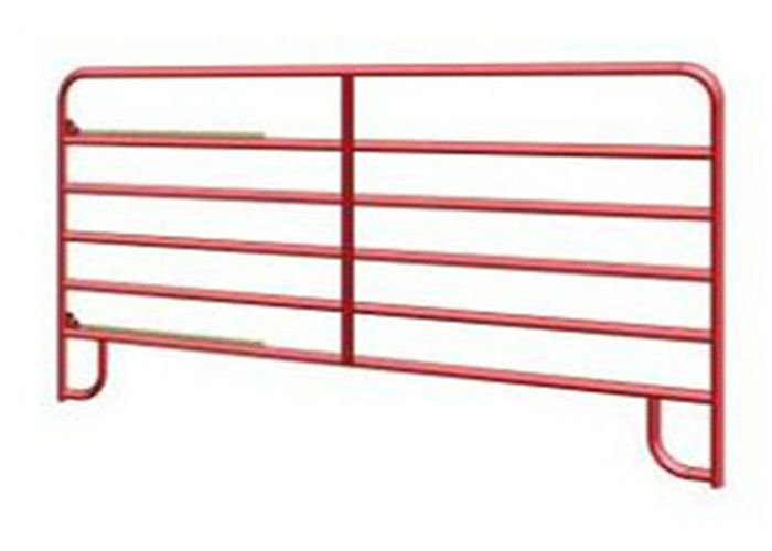Permanent Pasture Farm Gate Fence / Farm Gate Hinges With Red Powder Coated