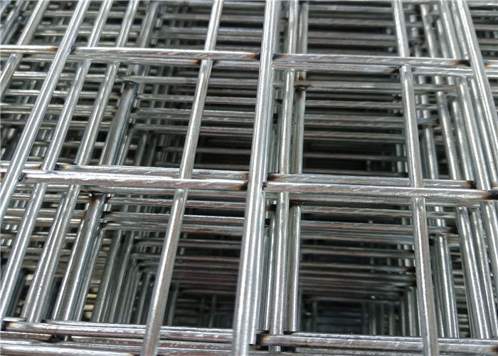 Sliver Suqare Welded Mesh Fencing , Galvanised Mesh Panels 1/4 Inch